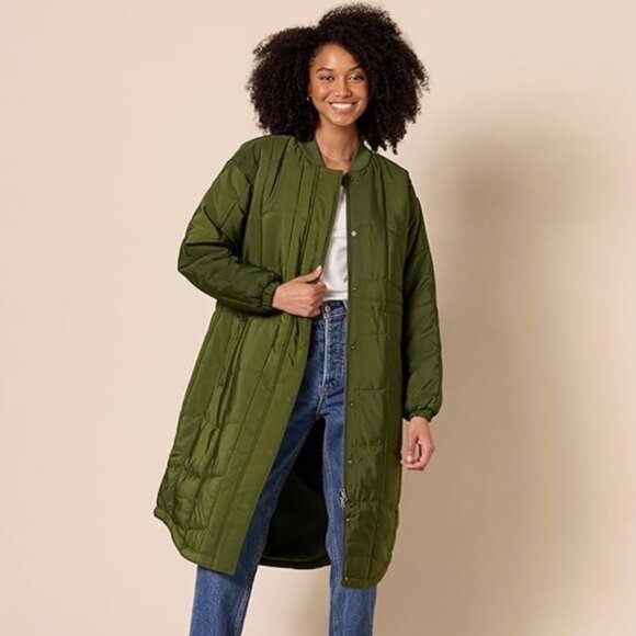 Amazon Essentials Women's Oversized Quilted Coat, Plus Size 3X, NWT - Picture 3 of 9